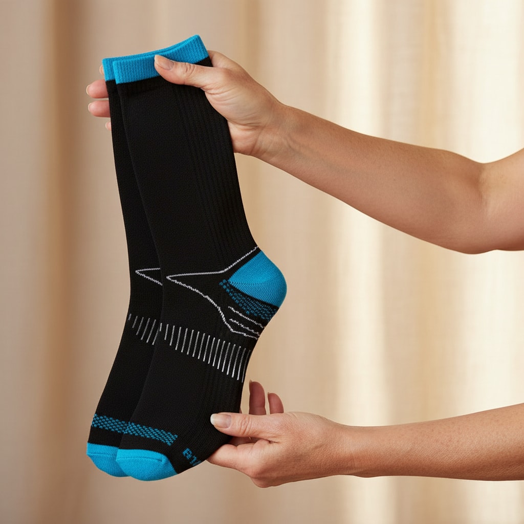 Taille réelle — chaussettes de compression — STRYDECARE