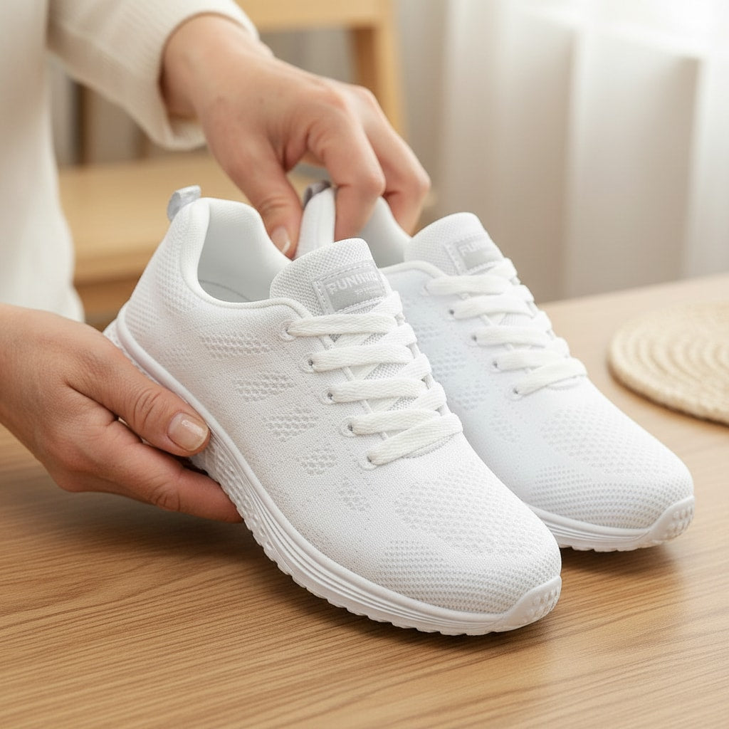 Taille réelle — baskets soutien de voûte femme — STRYDECARE