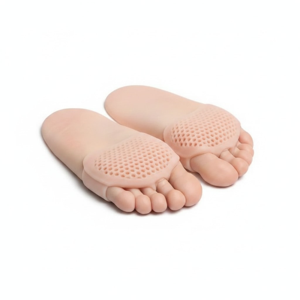 écarteurs d'orteils en silicone, packshot fond blanc — soulagement de l'oignon — STRYDECARE