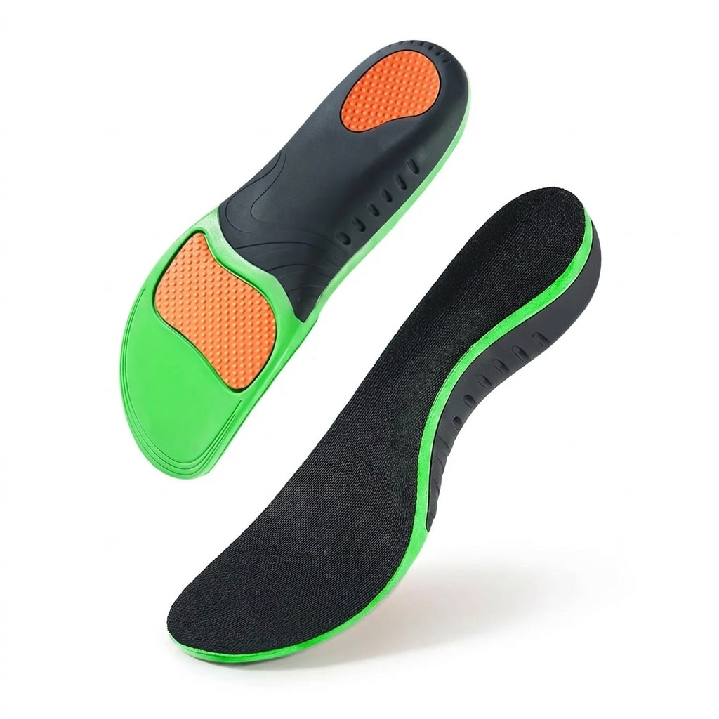 Semelles orthopédiques fasciite plantaire, packshot fond blanc — soulagement de la fasciite et du talon — STRYDECARE