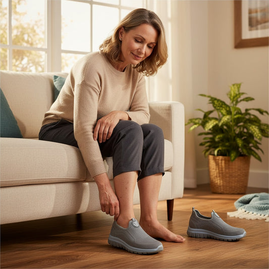 baskets à enfiler femme en situation — confort quotidien — STRYDECARE