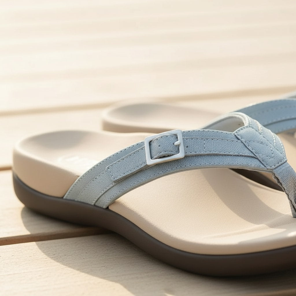 Détail matière — tongs orthopédiques femme — STRYDECARE