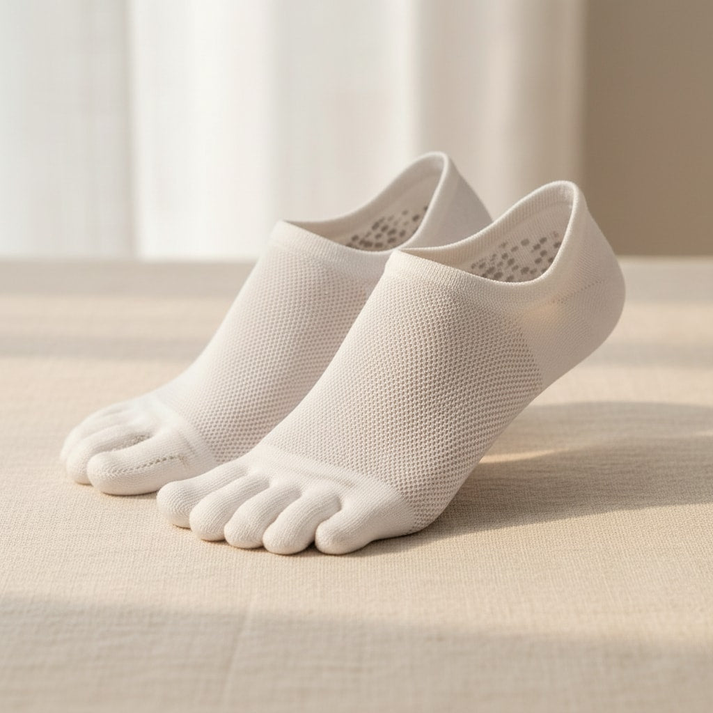 Détail matière — chaussettes à doigts de pieds — STRYDECARE