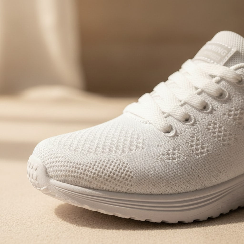 Détail matière — baskets soutien de voûte femme — STRYDECARE