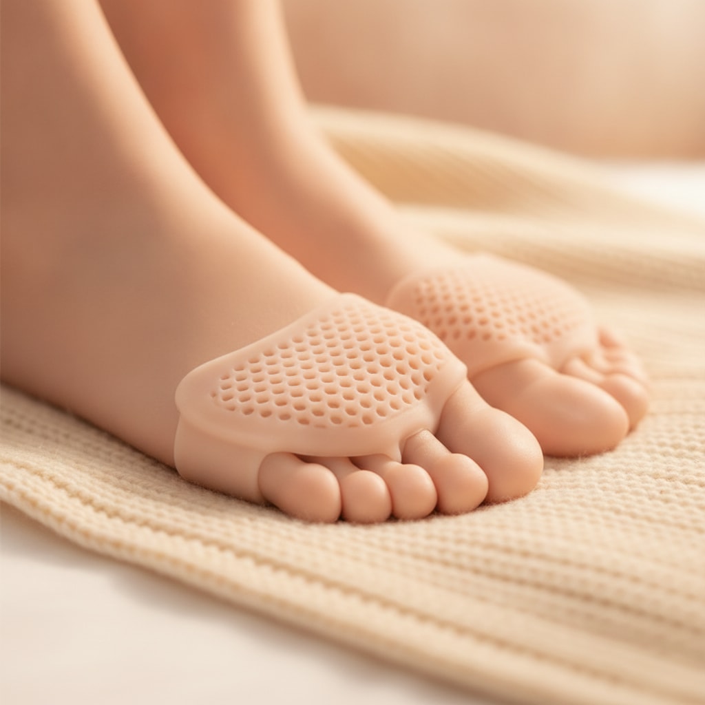 Détail matière — écarteurs d'orteils en silicone — STRYDECARE