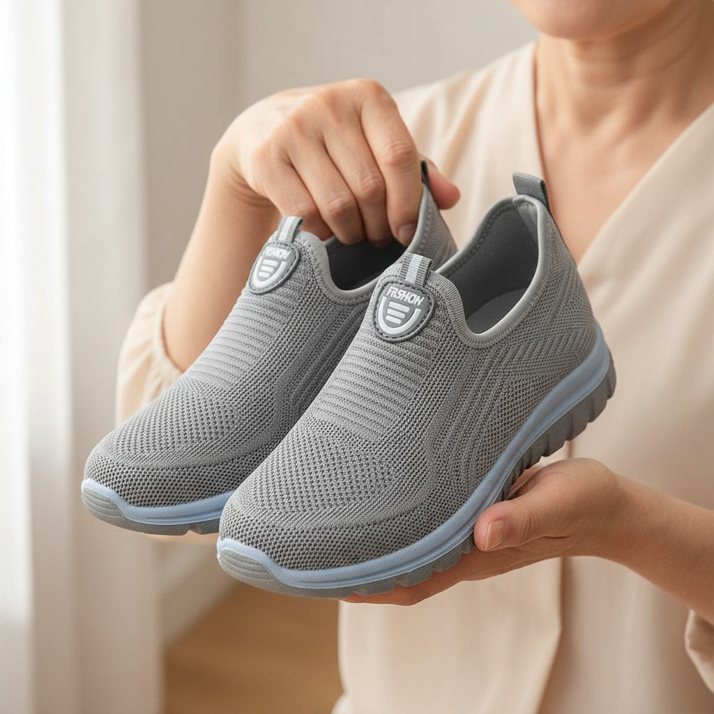 Taille réelle — baskets à enfiler femme — STRYDECARE