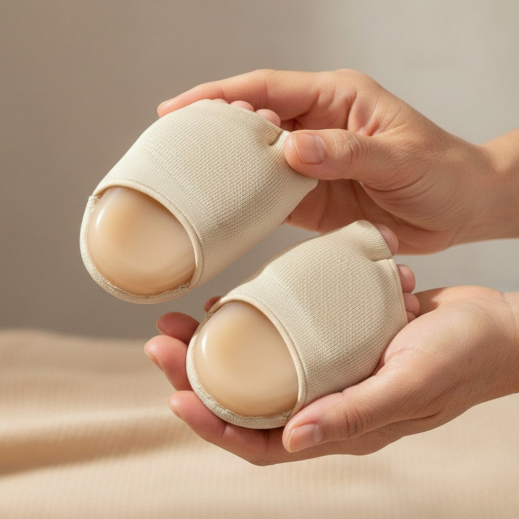 Taille réelle — coussinets métatarsiens en gel — STRYDECARE
