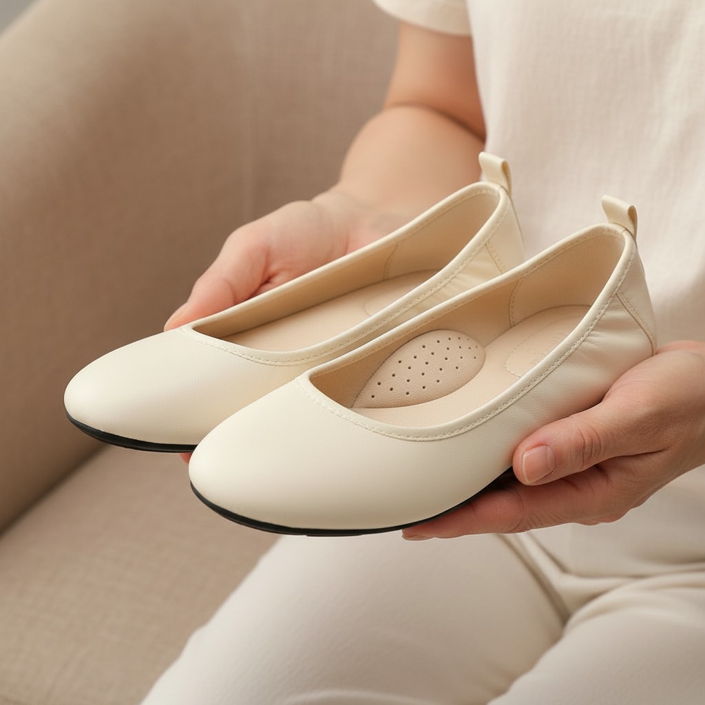 Taille réelle — ballerines orthopédiques femme — STRYDECARE