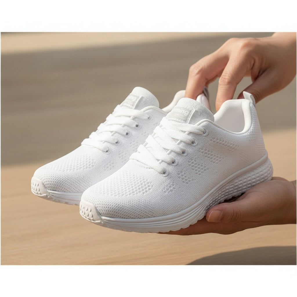 Taille réelle — baskets running femme légères — STRYDECARE