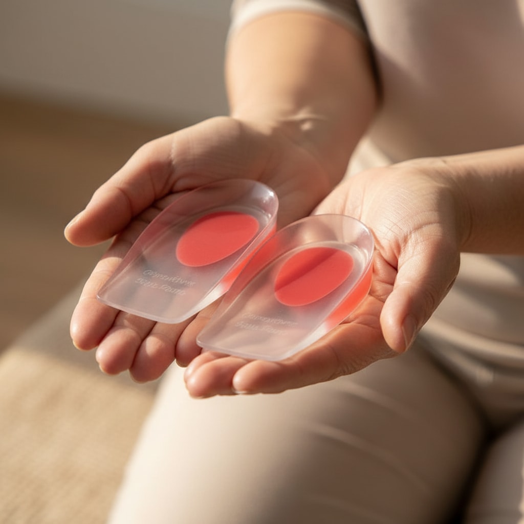 Taille réelle — talonnettes en gel silicone — STRYDECARE