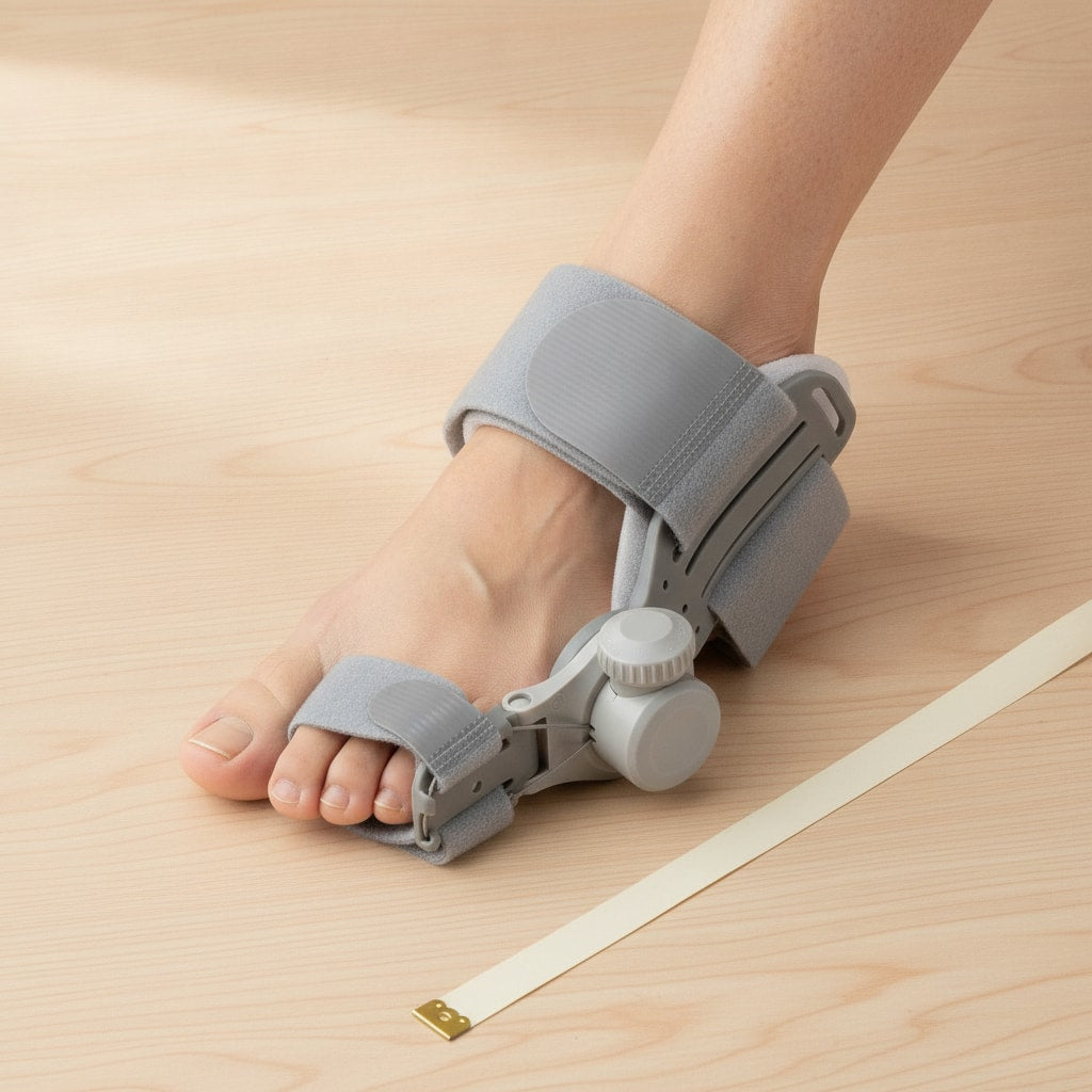 Guide de taille du correcteur hallux valgus, base sans chiffres (ajoutés en vectoriel) — STRYDECARE